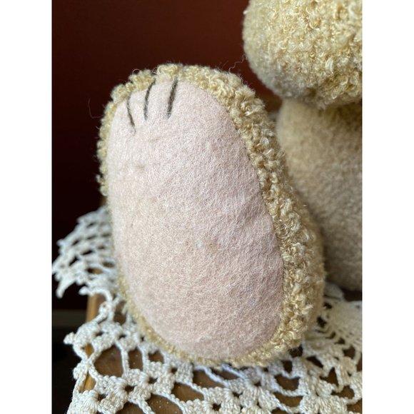 DAKIN TEDDY BEAR - NWT - Posable Head, Hands, Legs - 17" - Curly Hair/Plaid Bow - Picture 8 of 12